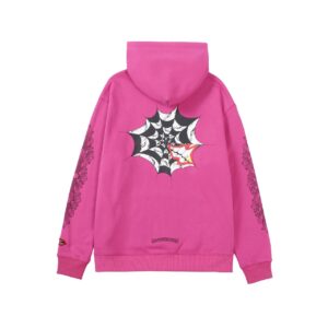 Trendy Spider Pink Hoodie Chrome Hearts