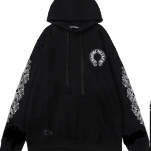 Horseshoe Streetwear Brand Black Hoodie Chrome Hearts