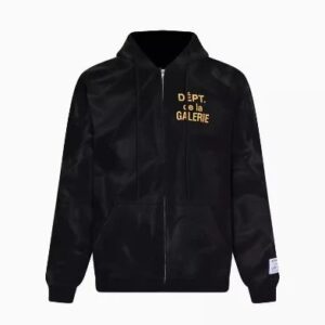 Gallery Dept Black Hooded Sweatshirt