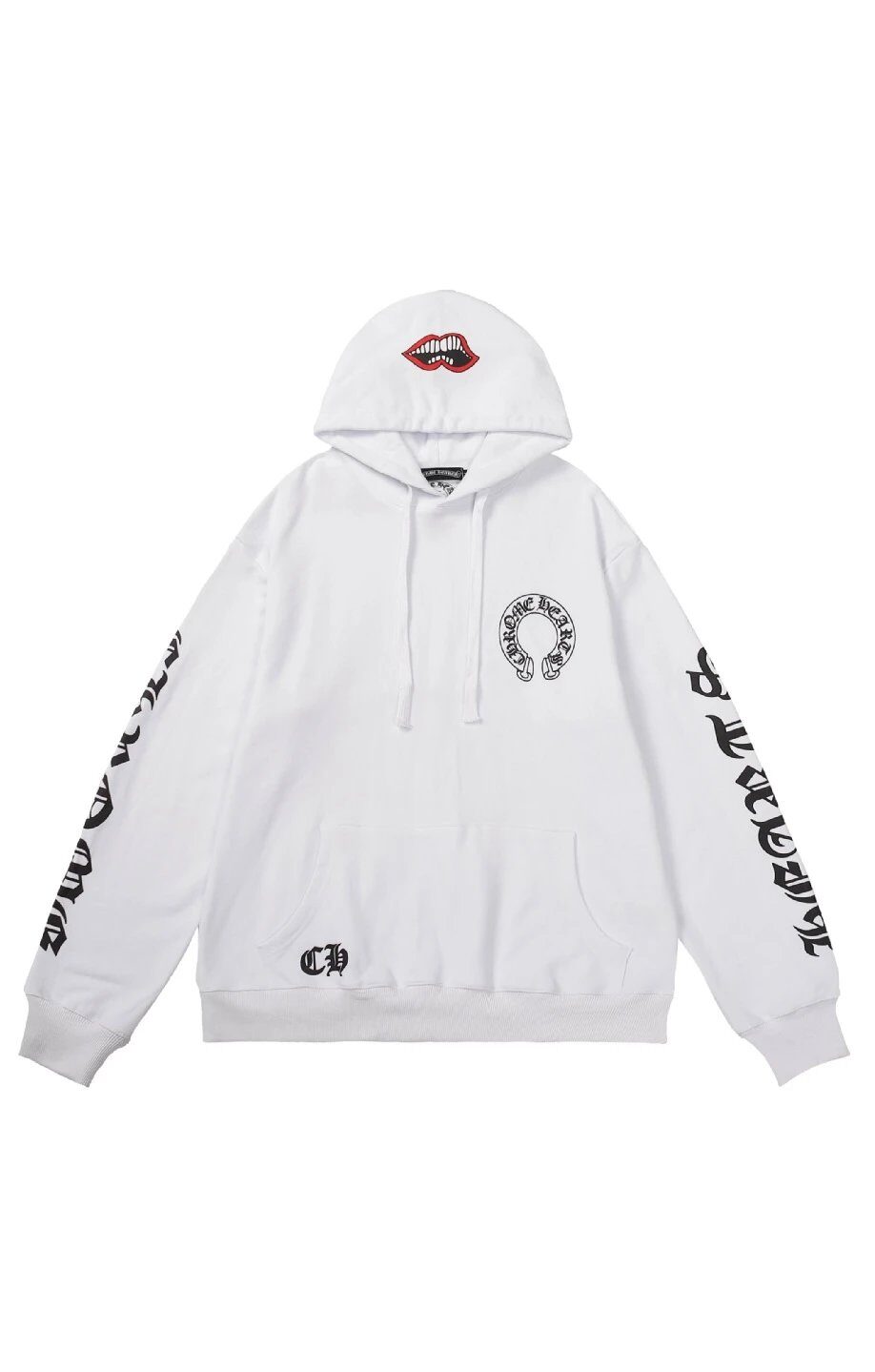Horseshoe Streetwear White Sweatshirt Chrome Hearts