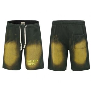 GALLERY DEPT Tie-Dye Green & Yellow Shorts