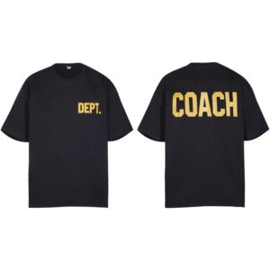 COACH DEPT.Casual Black T-Shirt