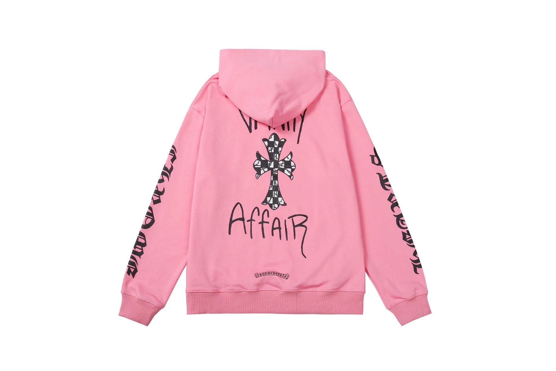 AFFAIR Streetwear Pink Hoodie Chrome Hearts
