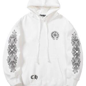 Chrome Hearts Hooded White Sweatshirt