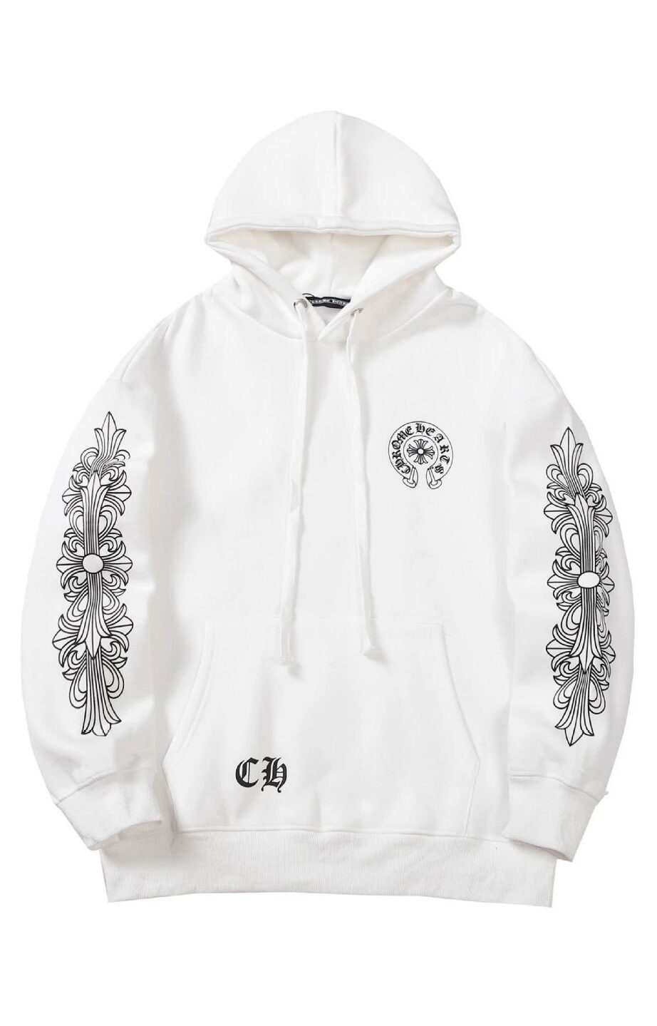 Chrome Hearts Hooded White Sweatshirt