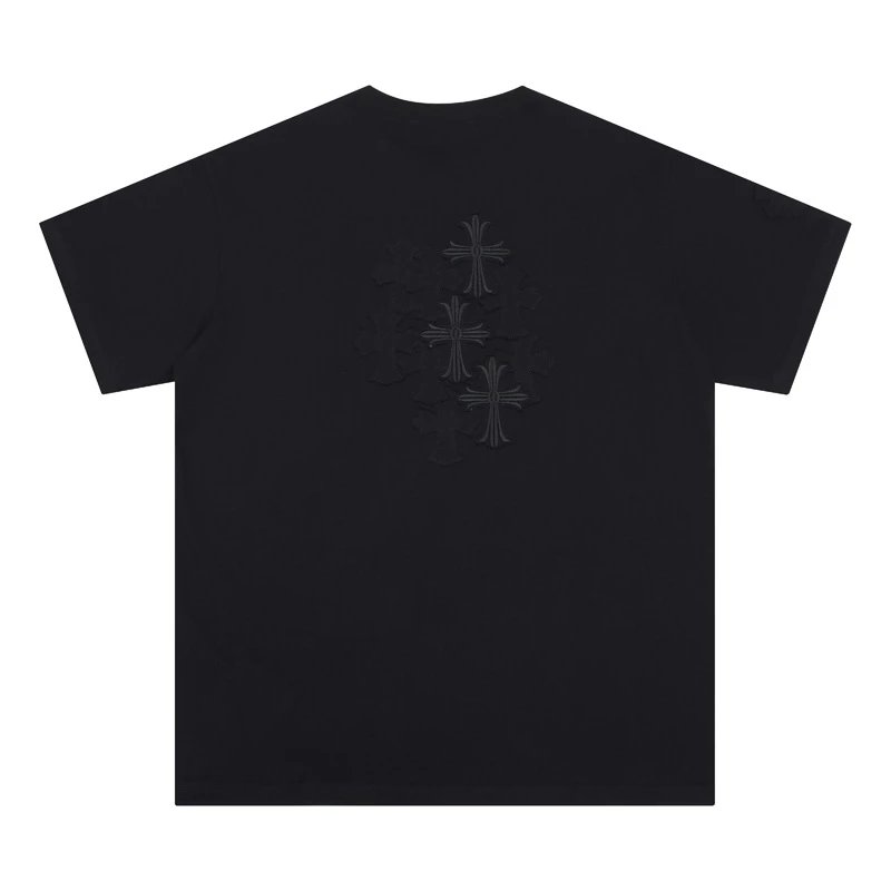 Cross Series Casual Black T-Shirt Chrome Hearts