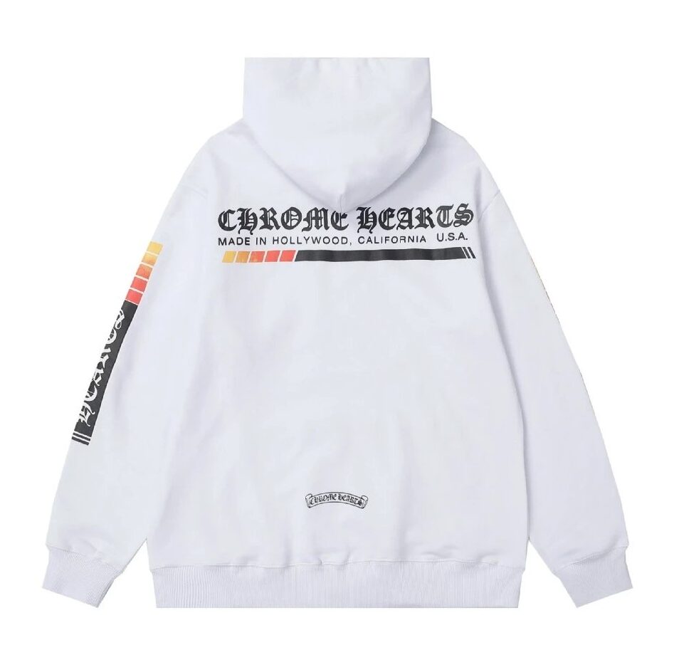 Chrome Hearts White Printed Hoodie