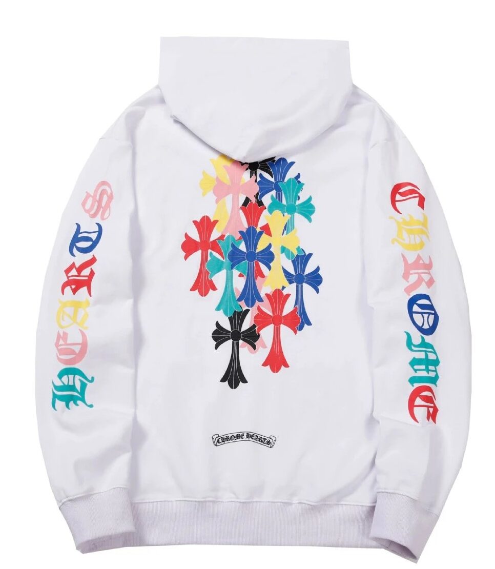 Cross Trend White Sweatshirt Chrome Hearts