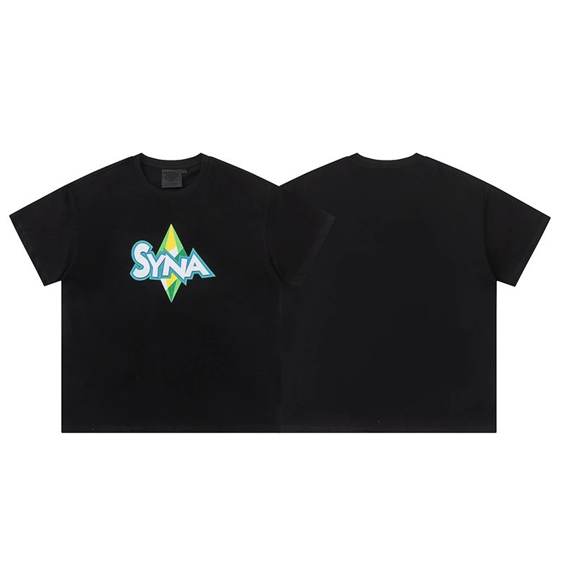 SYNA Casual Black T-Shirt