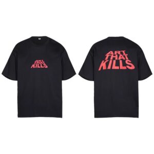 ART KILLS Oversized Black T-Shirt