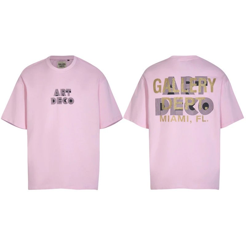 GALLERY DEPT ART DECO Pink T-Shirt