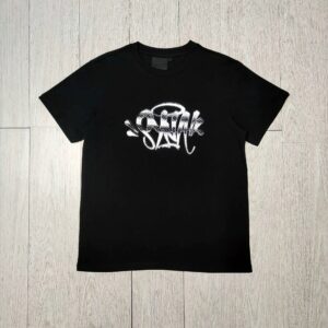 Graffiti Style Black T-Shirt SynaWord