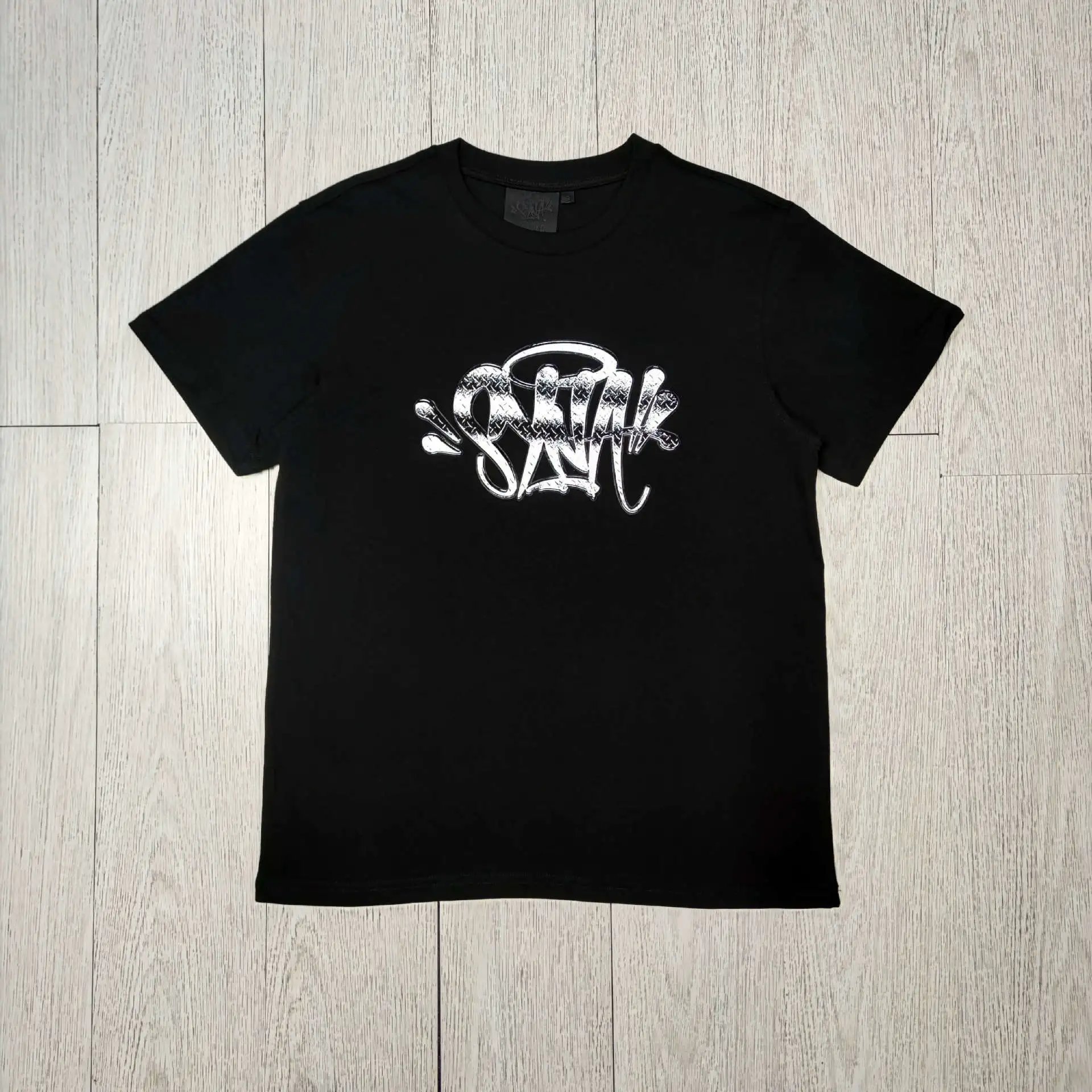 Graffiti Style Black T-Shirt SynaWord