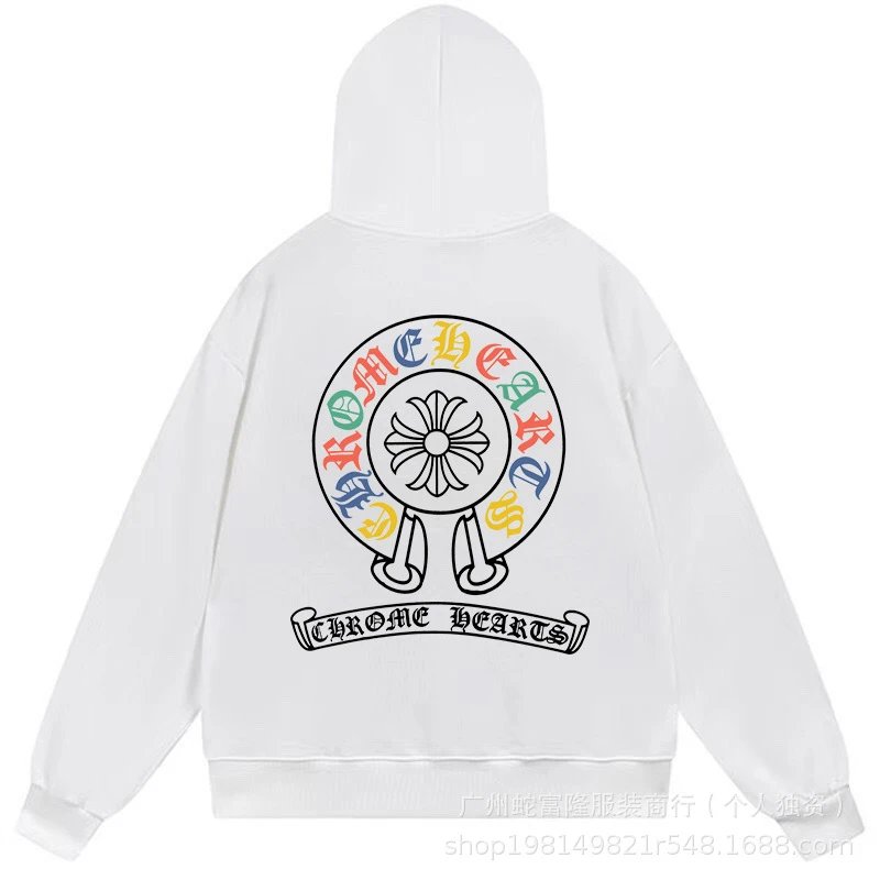Chrome Hearts Color Label White Hoodie