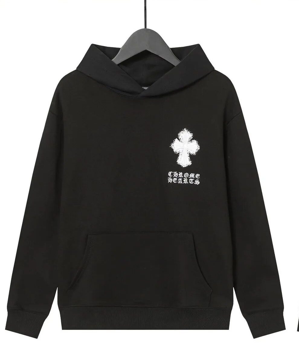 Cross Trend Black Hoodie Chrome Hearts