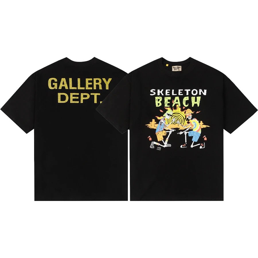 GALLERY DEPT. SKELETON Black T-shirt