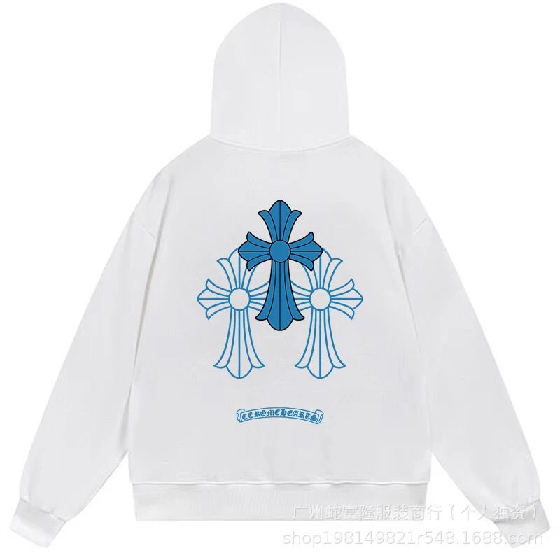 Cross Series White Hoodie Chrome Hearts