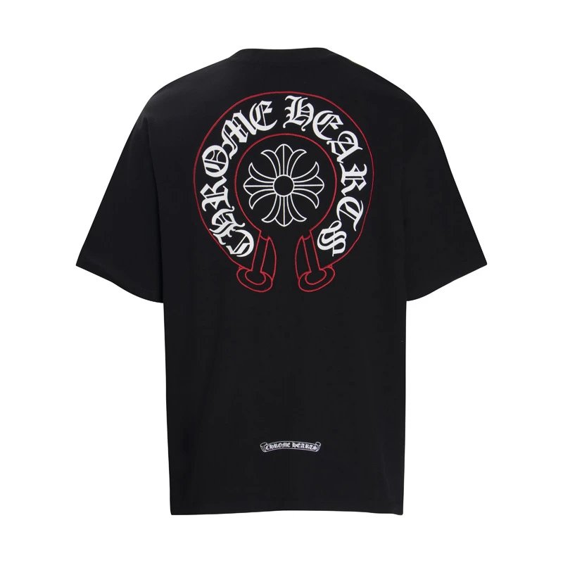 Chrome Hearts Flower Logo Black T-Shirt