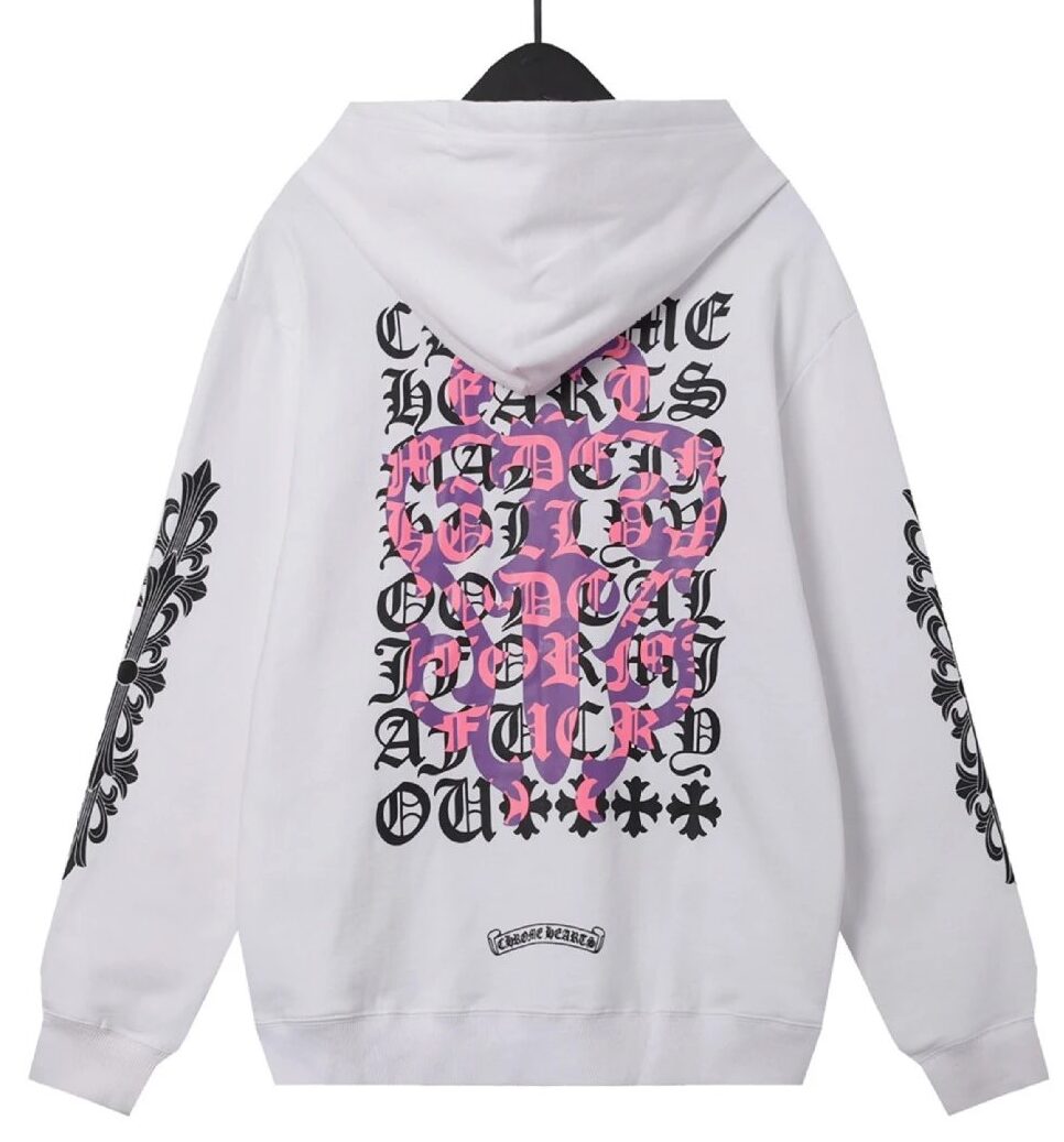Chrome Hearts Graffiti White Sweatshirt