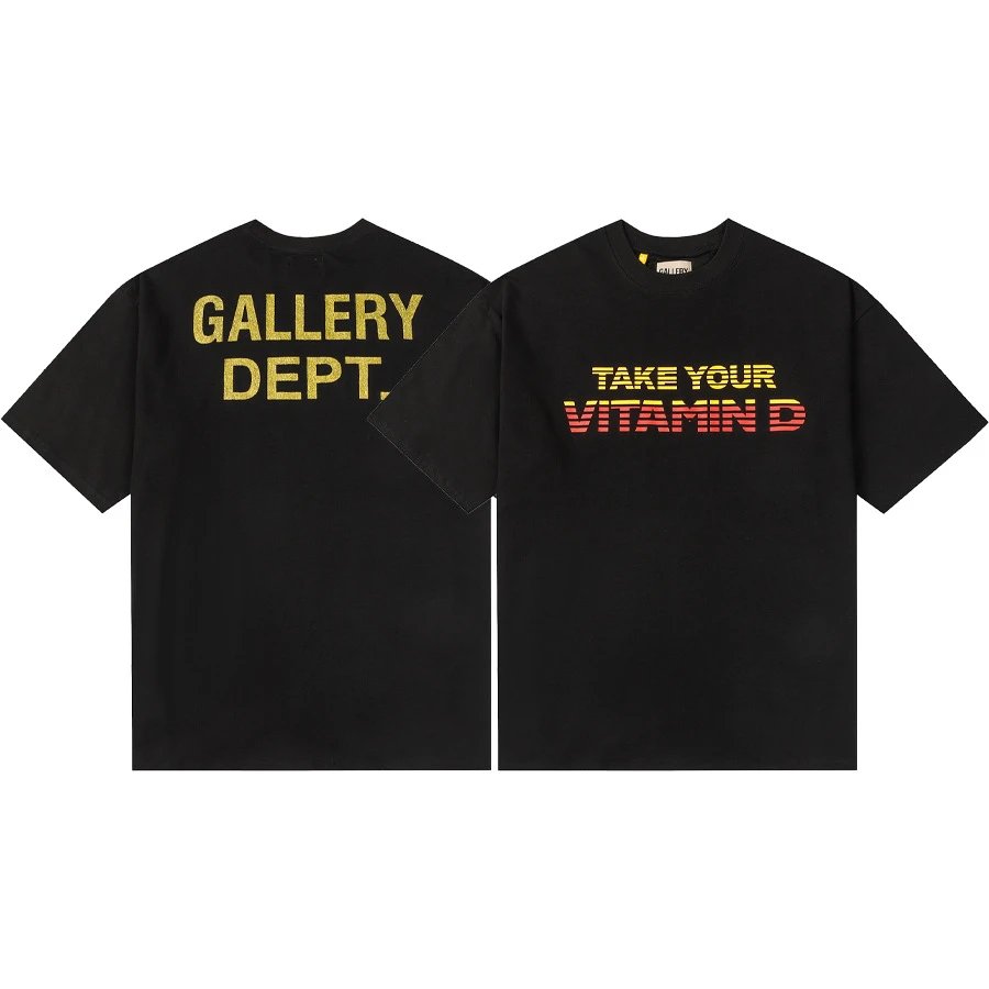 Gallery Dept Black Printed T-Shirt