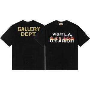 GALLERY DEPT. Flame Black T-Shirt