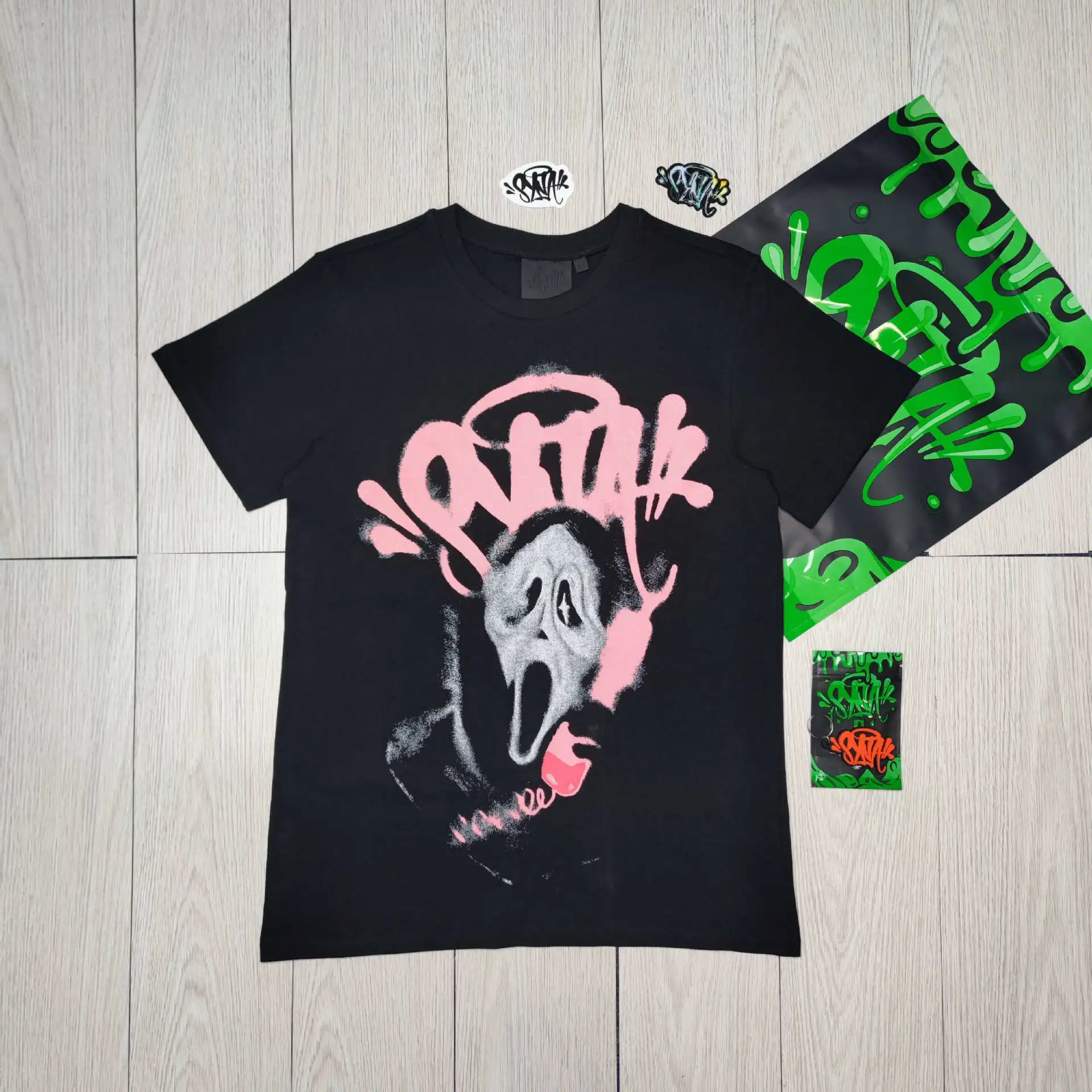 SynaWord Scream Graffiti Black T-Shirt