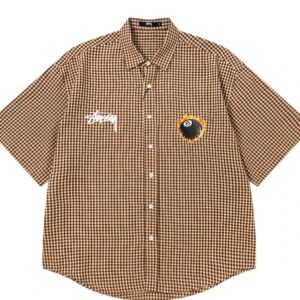 Stussy Plaid Short-Sleeve Brown
