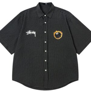 Stussy Plaid Short-Sleeve Black