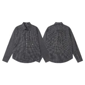 Stussy Black Plaid Shirt