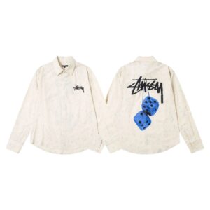 Stussy Blue Dice Long Sleeve Shirt