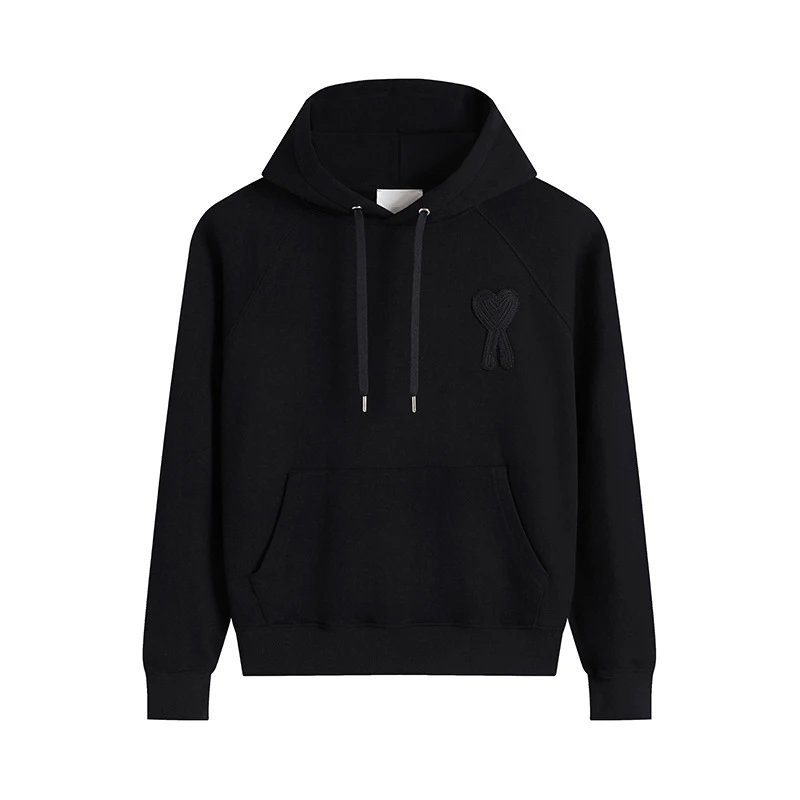 AMI Casual Black Hoodie