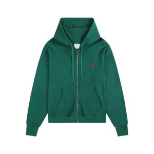 Hooded Casual Green Sweatshirt AMI