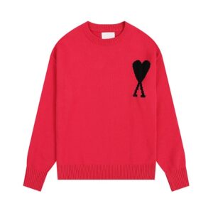 AMI Heart Streetwear Red Sweater