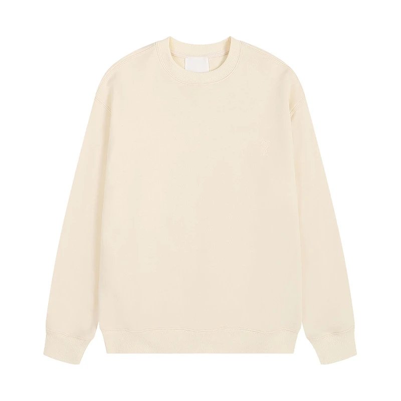 AMI Basic Minimalist Off-White Hoodie