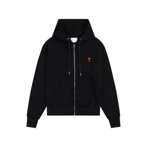 AMI Heart Hooded Black Sweatshirt