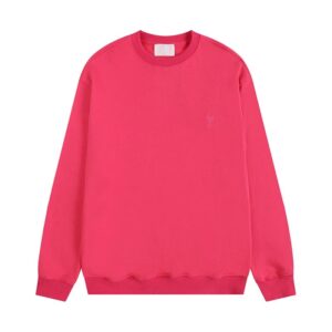 AMI Basic Oversized Red Hoodie