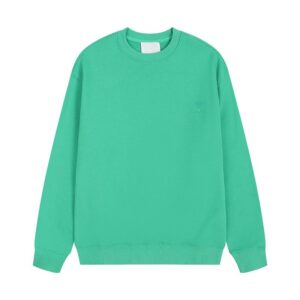 AMI Basic Oversized Green Hoodie