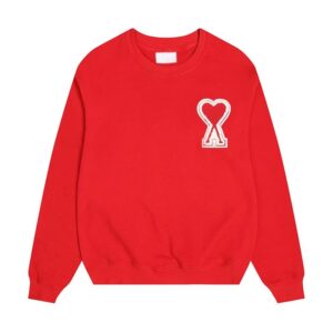 AMI Love Series Trendy Red Hoodie
