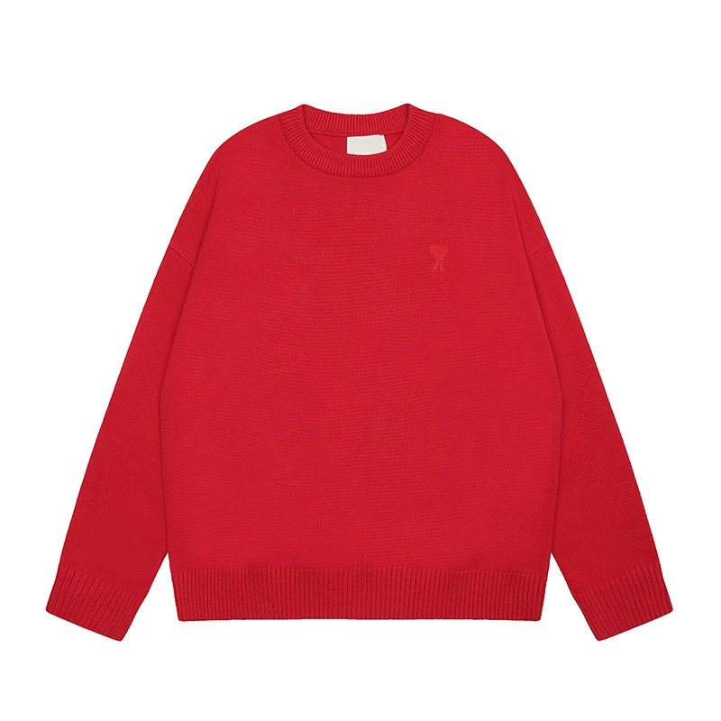 AMI Classic Loose Red Sweater