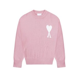 AMI Heart Collection Trendy Pink Sweater
