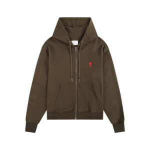 AMI Hooded Casual Brown Sweatshirt