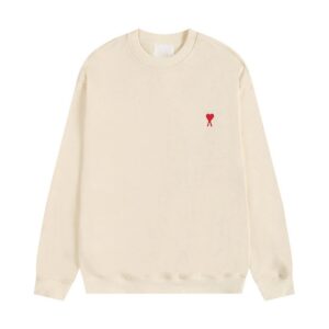 AMI Heart Series Beige Hoodie