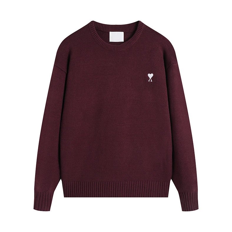 AMI Oversized Burgundy Sweater
