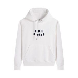AMI Casual White Hoodie