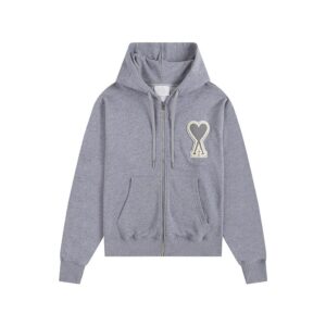 AMI Love Series Hooded Gray Sweatshirt