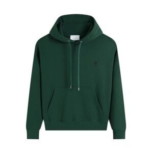 Hooded Casual Green Sweatshirt AMI
