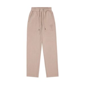 Casual Khaki Straight Leg Pants AMI