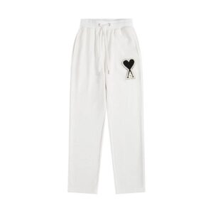 AMI Heart Series White Casual Pants