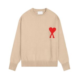 AMI Casual Beige Knit Top