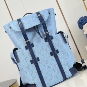 Louis Vuitton Casual Light Blue Backpack
